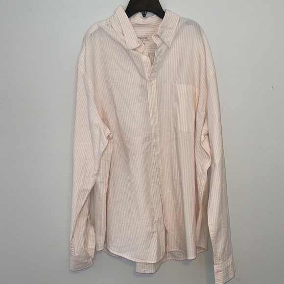 Merona Other - NWT Merona Mens Light Pink/White Long Sleeve 100% Cotton Button Down Siz…